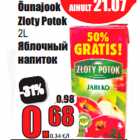 Allahindlus - Õunajook 
Zloty Potok
2L 