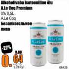 Allahindlus - Alkoholivaba isotooniline õlu A.Le Coq Premium