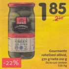 Allahindlus - Gourmante rohelised olivid, 370g/neto 210 g