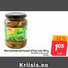 Allahindlus - Rimi marineeritud kurgid, 670 g/ neto 359 g