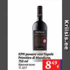 Allahindlus - KPN punane vein Parale Primitivo di Manduria, 750 ml