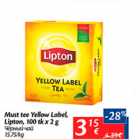 Allahindlus - Must tee Yellow Label, Lipton