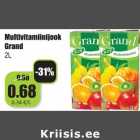 Allahindlus - Multivitamiinijook Grand