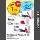 Allahindlus - Tampoonid Kotex, 16 tk