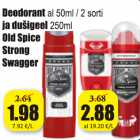 Allahindlus - Deodorant al 50 ml/2 sorti ja dušigeel 250 ml Old Spice Strong Swagger