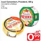 Juust Camembert, President, 120 g