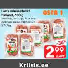 Laste minisardellid Finland, 800 g