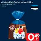 Viilutatud leib Tooise, Leibur, 380 g