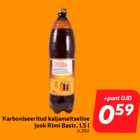 Allahindlus - Karboniseeritud kaljamaitseline
jook Rimi Basic, 1,5 l