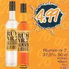 Allahindlus - Rumm nr 7, 37,5%,50 cl .White .Black