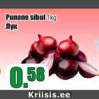 Punane sibul 1kg
