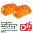 Viineripirukas
sinepi-kurgitäidisega
Eesti Pagar, 160 g
