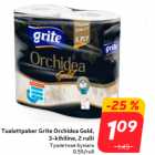 Allahindlus - Tualettpaber Grite Orchidea Gold,
3-kihiline, 2 rulli