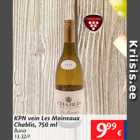 Allahindlus - KPN vein Les Moineaux Chablis, 750 ml