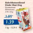 Allahindlus - Biskviitbatoonikesed Kinder Maxi King