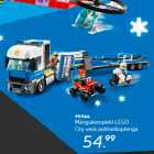 Игрушечный набор LEGO City грузовик с полицейским вертолетом