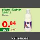 Allahindlus - FARMI TÄISPIIM
3,5% 1 L