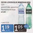 Allahindlus - DEVIN LOODUSLIK MINERAALVESI 1,5 L