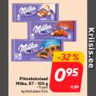 Piimašokolaad
Milka, 87 - 100 g
