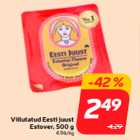 Allahindlus - Viilutatud Eesti juust
Estover, 500 g