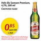 Allahindlus - Hele õlu Samson Premium,