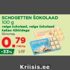 Allahindlus - SCHOGETTEN ŠOKOLAAD 100 g