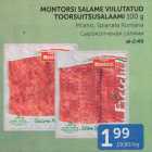 MONTORSI SALAME VIILUTATUD TOORSUITSUSALAAMI 100 G