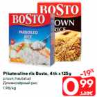 Pikateraline riis Bosto, 4 tk x 125g

