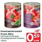 Konserveeritud tomatid
Favorit, 400 g

