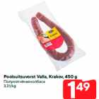 Poolsuitsuvorst Valla, Krakov, 450 g
