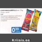 Allahindlus - COOP MAHLAJÄÄTIS 80 ml / 73 g