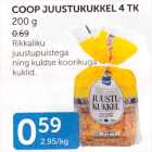 COOP JUUSTUKUKKEL 4 TK, 200 G