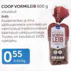 Allahindlus - COOP VORMILEIB 600 G