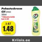 Allahindlus - Puhastuskreem
Cif Lemon
500ml