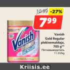 Allahindlus - Vanish
Gold Regular
 plekieemaldaja,
705 g**