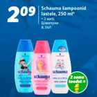 Allahindlus - Schauma šampoonid
lastele, 250 ml*
