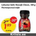 Allahindlus - Lahustuv kohv Nescafe Classic