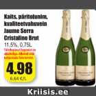 Allahindlus - Kaits.päritolunim. kvaliteetvahuvein Jaume Serra Cristalino Brut