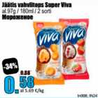 Jäätis vahvlitops Super Viva