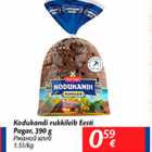 Allahindlus - Kodukandi rukkileib Eesti Pagar, 390 g