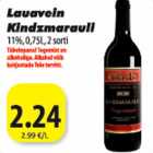 Allahindlus - Lauavein Kindzmarauli 11%,0,75L,2sorti