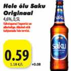 Hele õlu Saku Originaal 4,6%,0,5L