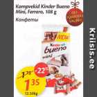 Allahindlus - Kompvekid Kinder Bueno Mini, Ferrero, 108 g