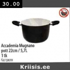 Allahindlus - Accademia Мugnаnо pott 22сm / 5,7L,l tk