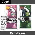 Allahindlus - Wilkinson raseerijad Lady Extra 3 Beauty või Extra 3 Sensitive 4tk/pk