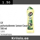 Allahindlus - Cif puhastuskreem Lemon Cream 500 ml