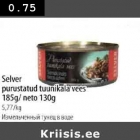 Allahindlus - Selver purustatud tuunikala vees 185g/neto 130g