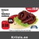 Allahindlus - Verivorst
1kg