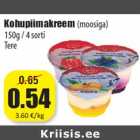 Allahindlus - Kohupiimakreem (moosiga)
150g / 4 sorti
Tere