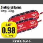 Allahindlus - Sinkvorst Ranna
300g / Tallegg